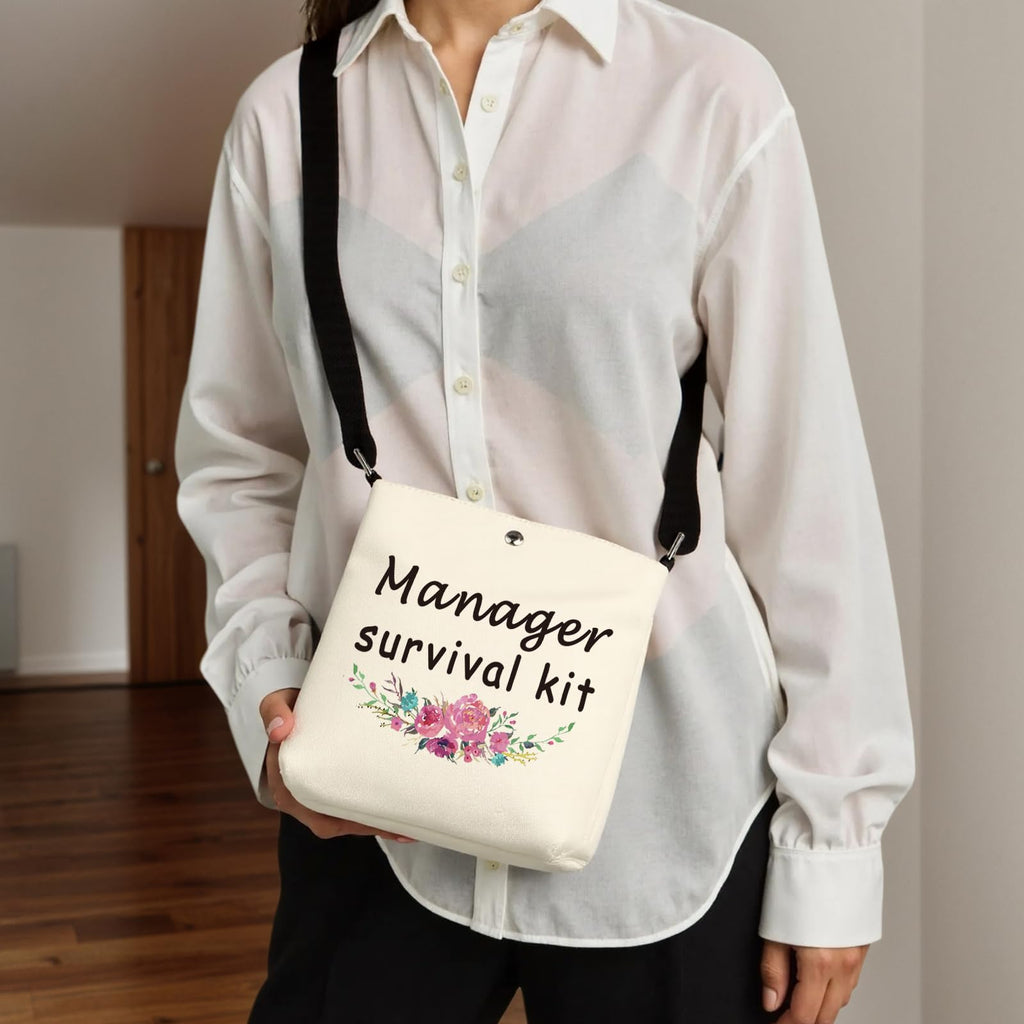WCGXKO Manager Survival Kit Zipper Pouch Makeup Bag for Leader Manager Coworker (Manager XK)