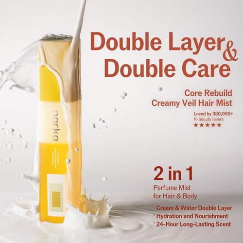 Skiennix Double Layer 2-in-1 Hair Mist - Lightweight Hydrating Formula for Smooth Application | Sunset Honey