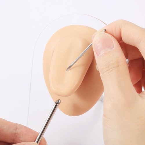 AccGin 4pcs Piercing Needles Receiving Tubes, Stainless Steel Body Jewelry Piercing Receiver (3mm 4mm 5mm 6mm)