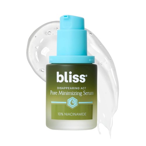 Bliss Disappearing Act Pore-Minimizing Serum - Niacinamide & Green Tea for Smooth Glass Skin - 1 Fl Oz