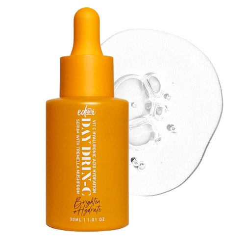 DAY DRIN-C 2 in 1 Face Hydration Serum - Vitamin C & Hyaluronic Acid for Moisturizing & Plumping, 1.01 oz