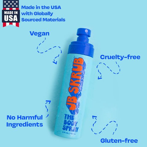 JB SKRUB The Body Spray for Kids, Tween & Teen Boys with Citrus Scent - Body Odor Eliminator - Elevate Confidence with a Perfect Dose of Freshness - 5 fl.oz.