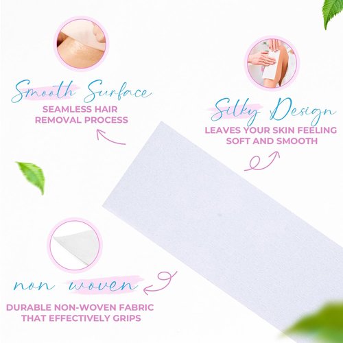 Tifara Beauty Non Woven Body and Facial Wax Strips Multi Size Pack (200)