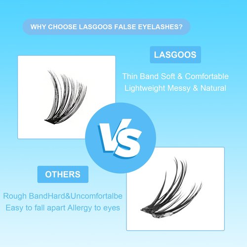 DIWINSH 640PCS Eyelash Clusters 30D+40D+50+60D Volume Lash Clusters Wispy Individual Lashes D Curl Fluffy Lash Extension 9-16mm DIY Natural Cluster Eyelash Extensions for Beginners