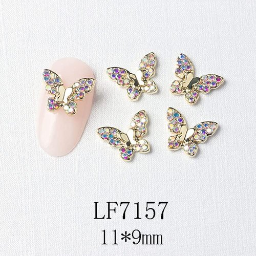 22 Pcs 3D Butterfly Nail Charms Crystals Diamonds Rhinestones, Crystals Diamonds Large Rhinestones Bow for Nail Art Beauty Design Decoration Craft Jewelry DIY