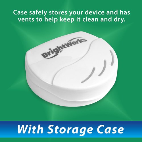 BrightWorks Aligner Brush and Case - Safely and Effectively Cleans and Stores Aligners