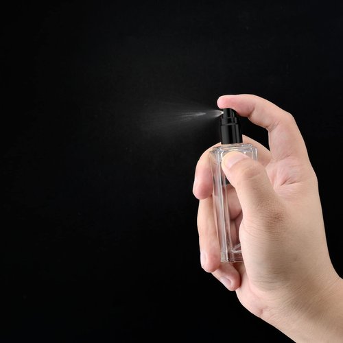 IRON BILL 30 ml Glass Spray Bottle, 1 oz Perfume Bottles Empty, Glass Atomizer, Small Travel Atomizer Bottle Refillable (6 PCS, Sliver)