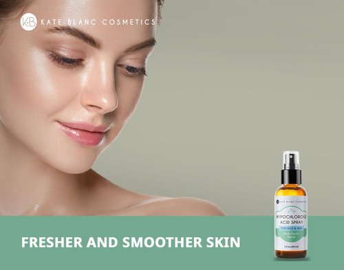 Kate Blanc Cosmetics Hypochlorous Acid Spray - Gentle Facial Cleanser for Acne-Prone Skin | 2oz