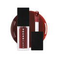 Cake Theory Lip Tone Equalizing Oil - Hydrating High-Shine Blurring Lip Oil with Purple Brown Tint | Clean Vegan Formula - 0.23 oz