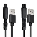 BOEEA 2PCS USB Charging Cable Compatible with Freebird Head Shaver, FlexSeries Shaver Charger Cord Replacment