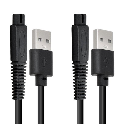 BOEEA 2PCS USB Charging Cable Compatible with Freebird Head Shaver, FlexSeries Shaver Charger Cord Replacment