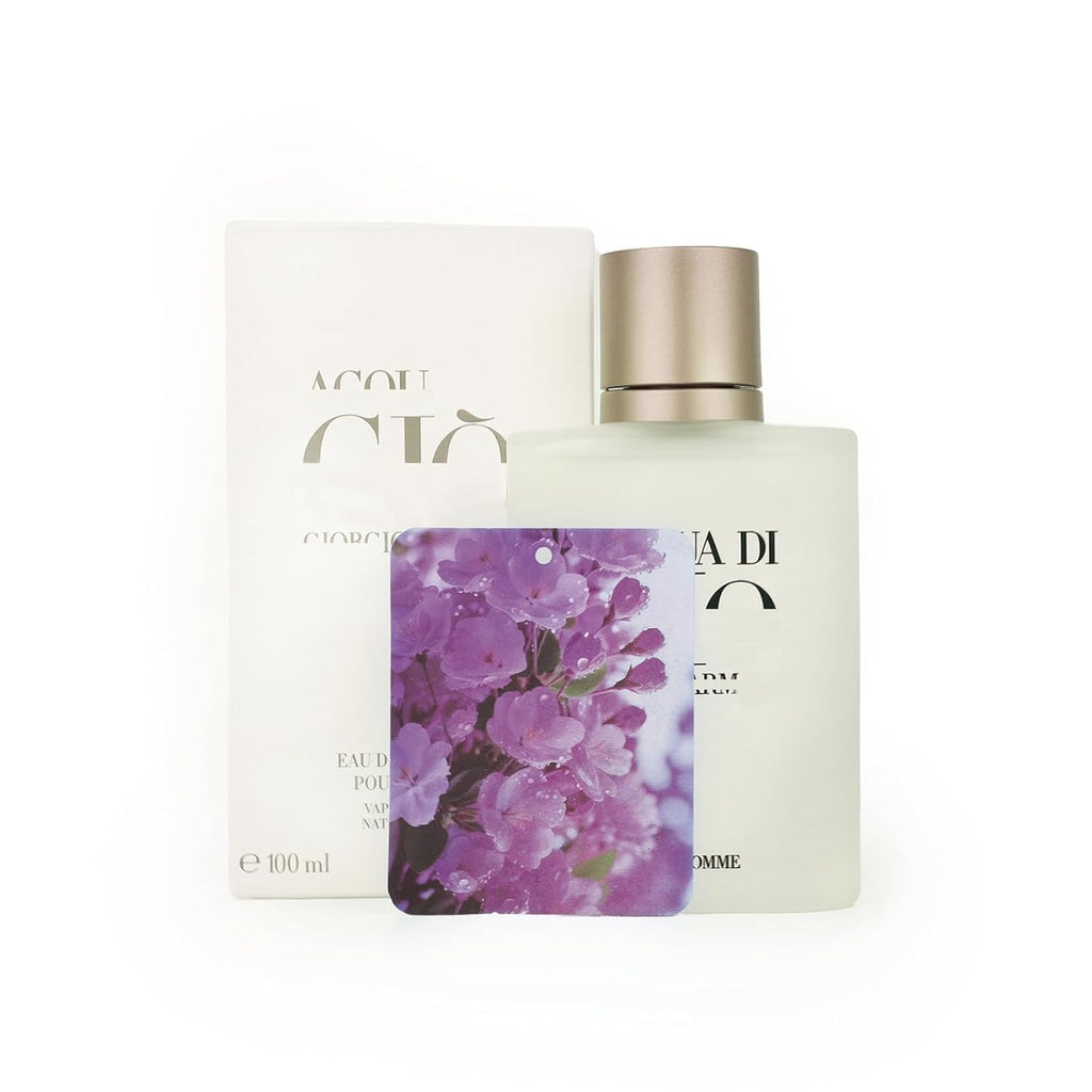 Aquaperfume Di Giòò Eau de Toilette Cologne for Men - Bergamot, Jasmine, White Musk, Patchouli & Cedarwood | 3.4 Ounce