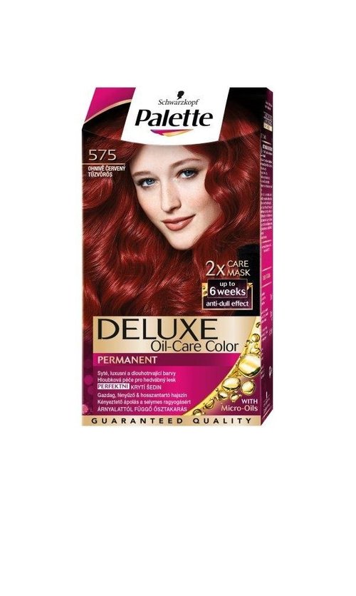 Palette Deluxe Intensive Red Permanent Hair Color - Vibrant, Long-Lasting Formula | 575