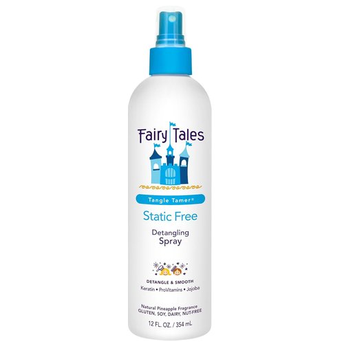 Fairy Tales Tangle Tamer Detangling Spray - Static-Free Formula for Kids - 12 oz, Paraben & Sulfate Free