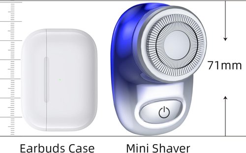 Skiennix Mini Electric Shaver - Portable Rechargeable Waterproof Razor for Men & Women | Travel-Friendly Design