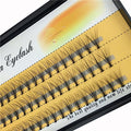 False Eyelashes 10D Volume Clusters - Natural Long 10mm Handmade Lashes