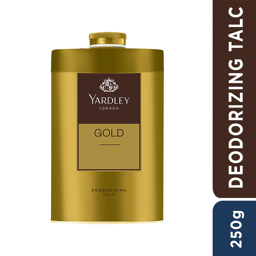 Yardley London Gold Perfumed Talc - Luxurious Fragrance Powder | 250g Size