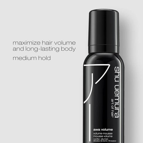Shu Uemura Art of Hair Awa Volume Mousse - Maximum Volume & Flexible Control for Fine Hair, 5 Fl Oz