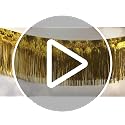 Two Green Foil Fringe Garland 10FT Party Decorations for Parade Floats