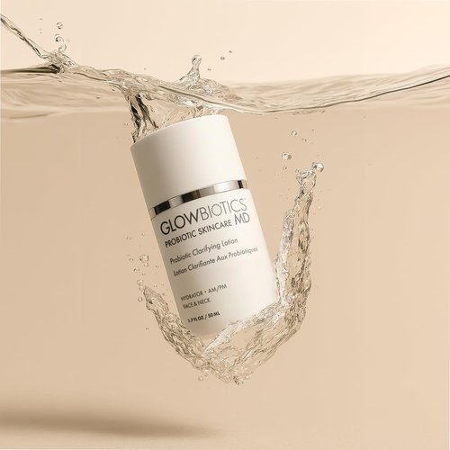 Glowbiotics Probiotic Clarifying Lotion - Oil Control Moisturizer for Oily & Acne-Prone Skin | Reduces Shine & Soothes Redness | 1.7 fl oz