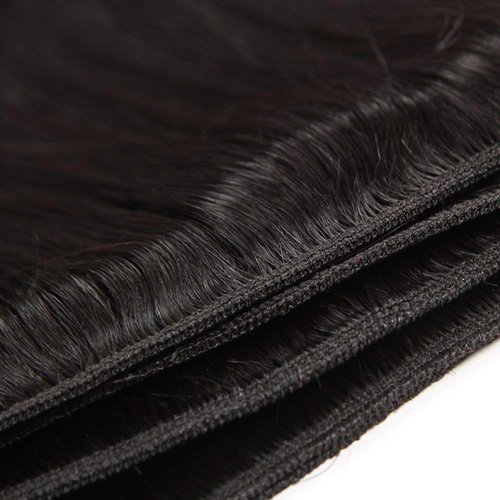 10A Straight Single Bundles Human Hair 24 Inch Brazilian Straight Human Hair 1 One Bundles 100% Unprocessed Virgin Hair Weave Natural Black Color