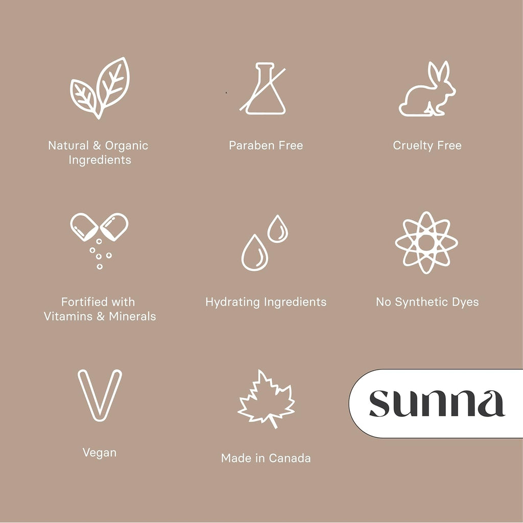 SunnaTan Gradual Self Tanning Lotion - Hydrating Formula with Hyaluronic Acid & Jojoba - Natural Ingredients for a Beautiful Tan (Medium/Dark, 236 ml)
