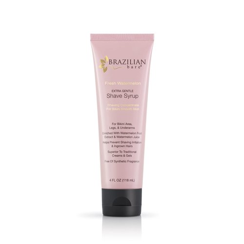 Brazilian Bare Fresh Watermelon Extra Gentle Shave Syrup – Preferred Over Traditional Womens Shave Creams And Womens Shave Gels