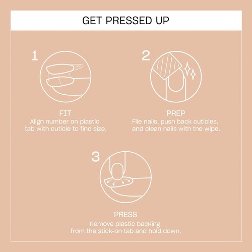 OPI Sticking Point - Instant No Glue Press On Nails | 30 Count with Adhesive Tabs | Short Round, Almond & Squoval Shapes