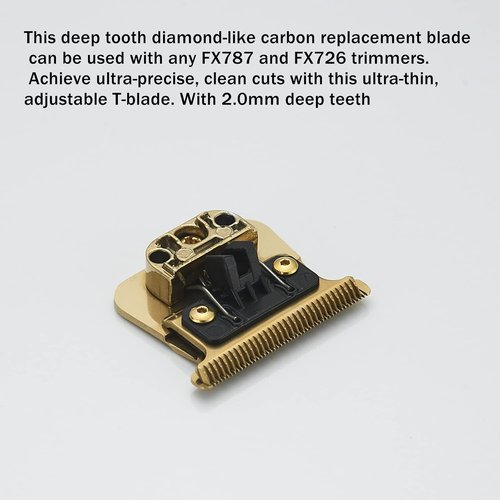 BaBylissPRO Replacement DLC 2.0 Blades - Compatible with FX787 & FX726 Trimmers, Gold Finish