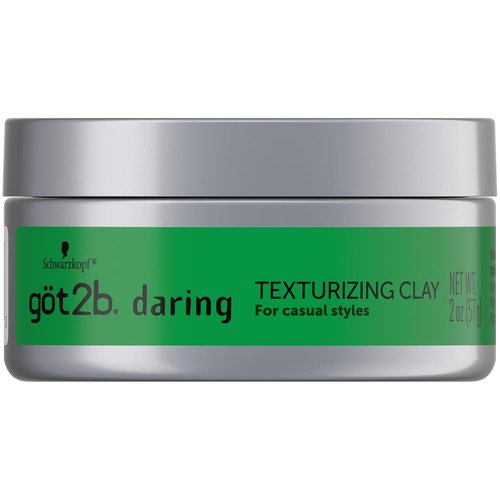 Got2b Daring Texturizing Clay - Matte Finish & High Hold Hair Clay for Men & Women | 2 Fl Oz