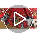Halloween Skull Christmas Tree Skirt - Medium 36 Inch Farmhouse Holiday Decor