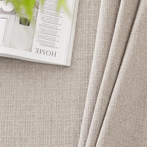 Rectangle Table Cloth 156x90 Inches Beige Faux Linen Waterproof Elegant Cover
