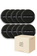 JUNG SAEM MOOL Cushion Puff | Natural Cover Puff for Smooth Fitting, Round Shape 2.1 Inch, Set (10p)