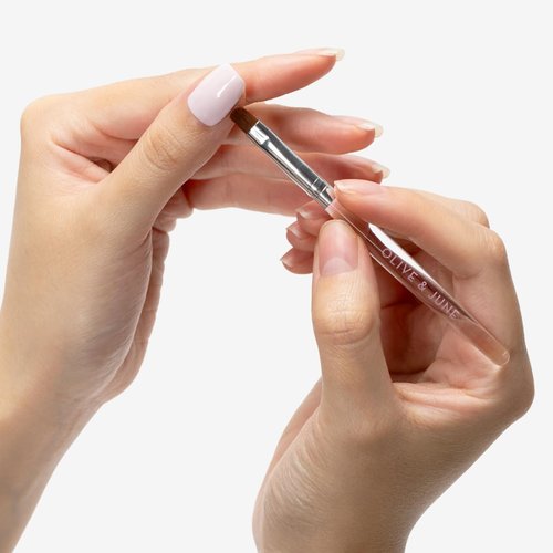 Olive & June Clean Up Brush - Achieve Flawless At-Home Manicures | Rounded Flexible Tip | Vegan Bristles