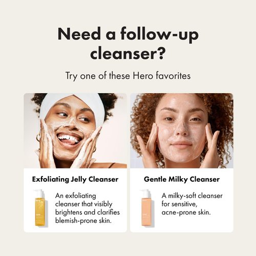 HERO COSMETICS Dissolve Away Daily Cleansing Balm, Helps Remove Makeup and Grime, Won’t Clog Pores, Suitable for Sensitive and Acne-Prone Skin (2.2 fl oz)