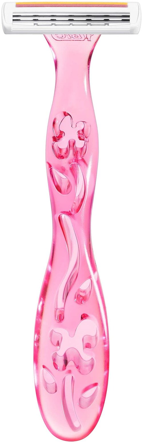 BIC Soleil Simply Smooth Women's Disposable Razors; 3 Blades With Moisture Strip For a Silky Smooth Shave; 10-Count