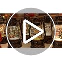 Lighted Musical Cardinal Snow Globe Christmas Decorations - Indoor Lantern with Glitter & 6H Timer - Cardinal Variation