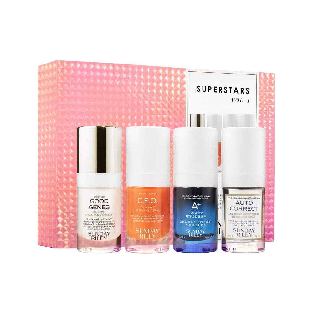 Sunday Riley Superstars Kit - Ultimate Skincare Essentials | 2.0 Fl Oz for Radiant Skin