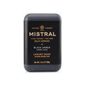 Mistral Black Amber Luxury Bar Soap for Men - Natural, Moisturizing & Triple-Milled | 8.8 oz, Paraben-Free