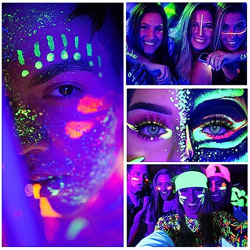 UV Glow Neon Green Liquid Eyeliner - Matte Waterproof Long Lasting Eye Pen