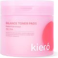 Kiero Balance Toner Pads - Hydrating Exfoliating Facial Toner with AHA & Passion Fruit Extract | 60 Vegan Cotton Rounds