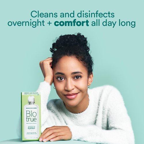 Biotrue Multi-Purpose Contact Lens Solution - Cleans, Hydrates & Disinfects - 10 Fl Oz (Pack of 2)