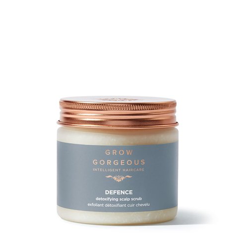 Grow Gorgeous City Defense Scalp Scrub 200ml - For Detoxifying and Removing Build-up from Oily Scalps - Vegan