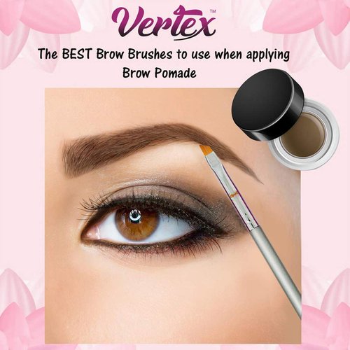 Skiennix Eyebrow Brush Kit - Thin Angled Brushes for Shaping & Concealing | Duo Spoolie & Firm Bristles