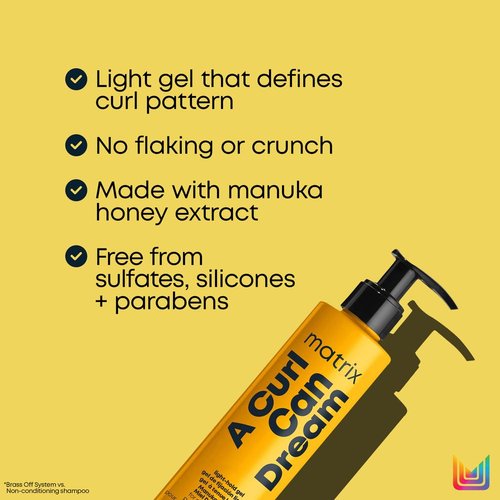 MATRIX A Curl Can Dream Gel - Light Hold for Curly, Coily & Wavy Hair | Frizz Control & Curl Definition (Pack of 2)