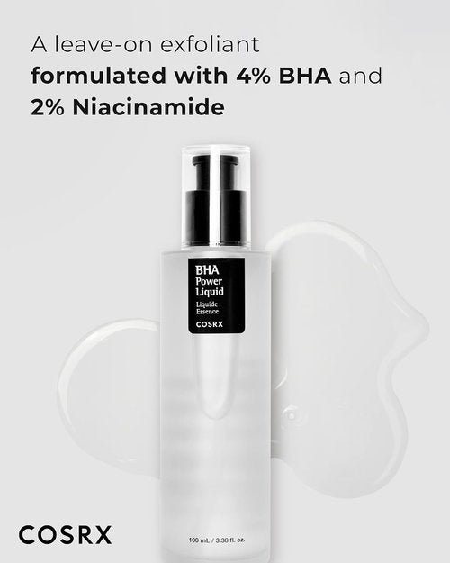 COSRX Niacinamide Exfoliant Toner - 2% Niacinamide & 4% BHA for Blackhead Removal | 3.38 fl. oz / 100ml
