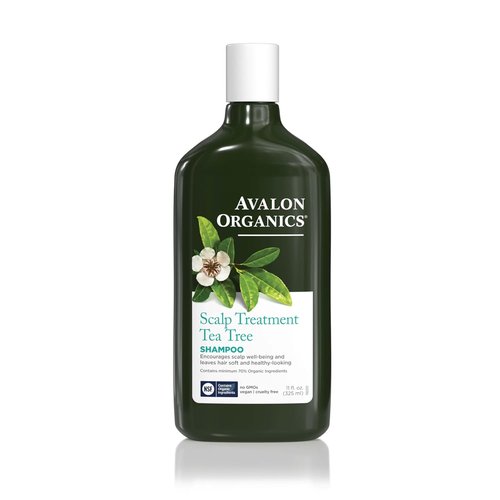 Avalon Organics Tea Tree Shampoo - Scalp Treatment for Healthy Hair & Softness | 11 Fl. Oz.