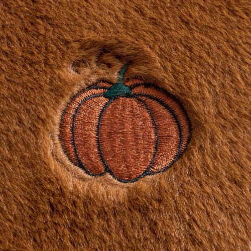 MIULEE Fall Pumpkin Pillow Covers 18x18 Pack of 2 - Rust Autumn Decor