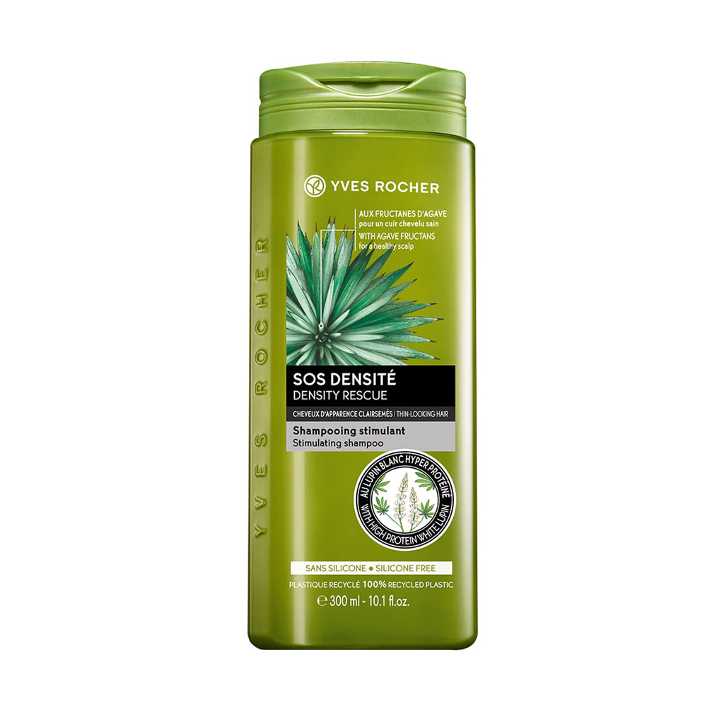 Yves Rocher Fortifying Shampoo | Density Rescue to Cleanse Scalp & Strengthen Hair | 10.1 fl oz
