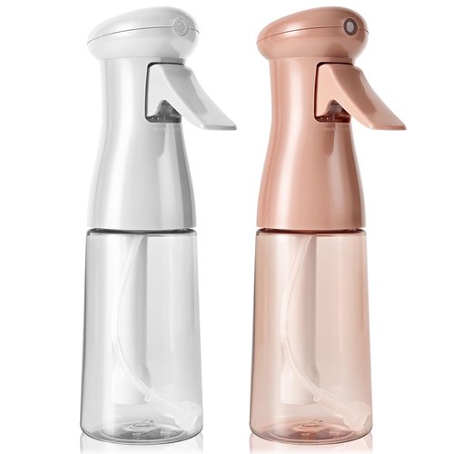 Airbee Spray Bottle - Continuous Mister Sprayer for Hair Styling | Ultra Fine Mist (2 Pack, 6.8 OZ)